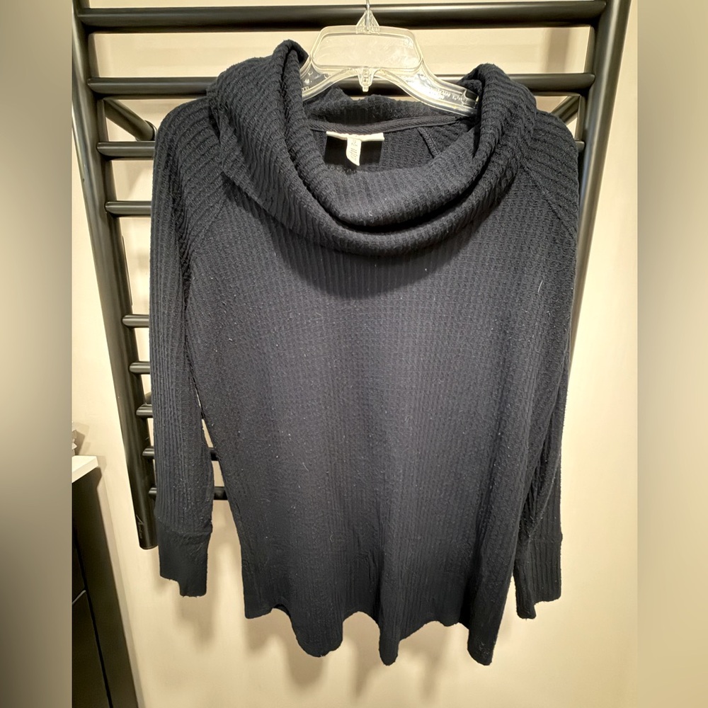 Navy light weight maternity sweater
